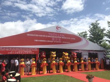 Thi công trang trí kỷ niệm 50 năm thiết lập quan hệ ngoại giao Việt Nam - Nhật Bản 2023