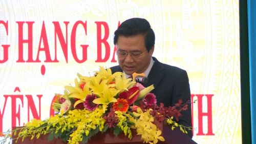 Bí thư Tỉnh ủy- CT HĐND tỉnh Phạm Văn Rạnh phát biểu chúc mừng tại Lễ kỷ niệm